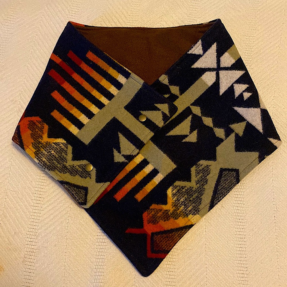 Montana Wool Cowl Print Buckaroo Scarf